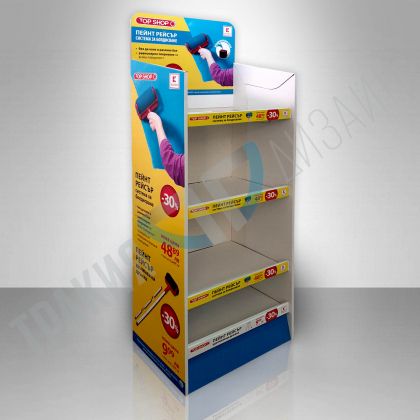 Corrugated cardboard shelf "Example 2"