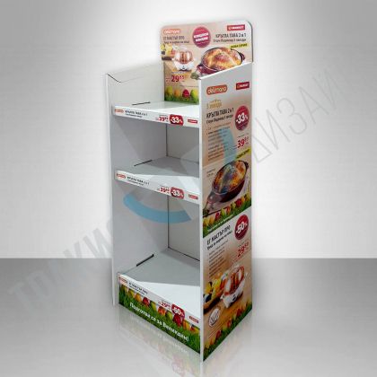 Corrugated cardboard shelf "Example 5"