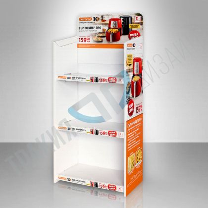 Corrugated cardboard shelf "Example 9"