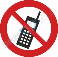 Using phones prohibited