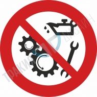 Repairs and cleaning during operation prohibited