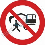 Passing under jib forbidden