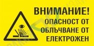 Внимание! Опасност от облъчване от електрожен.