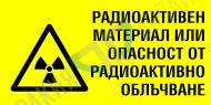 Radioactive material or danger of radiation.